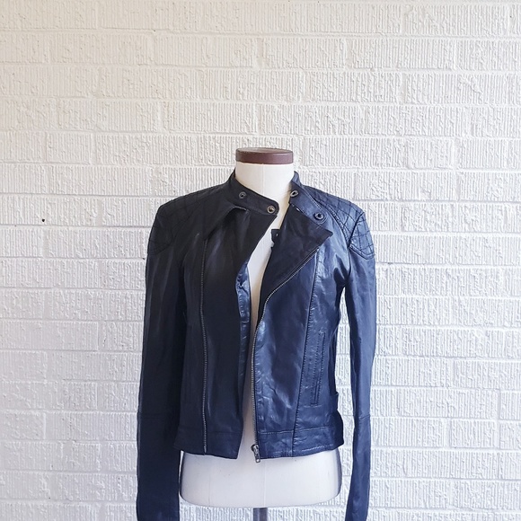 ASOS Jackets & Blazers - Asos genuine leather motorcycle jacket black small